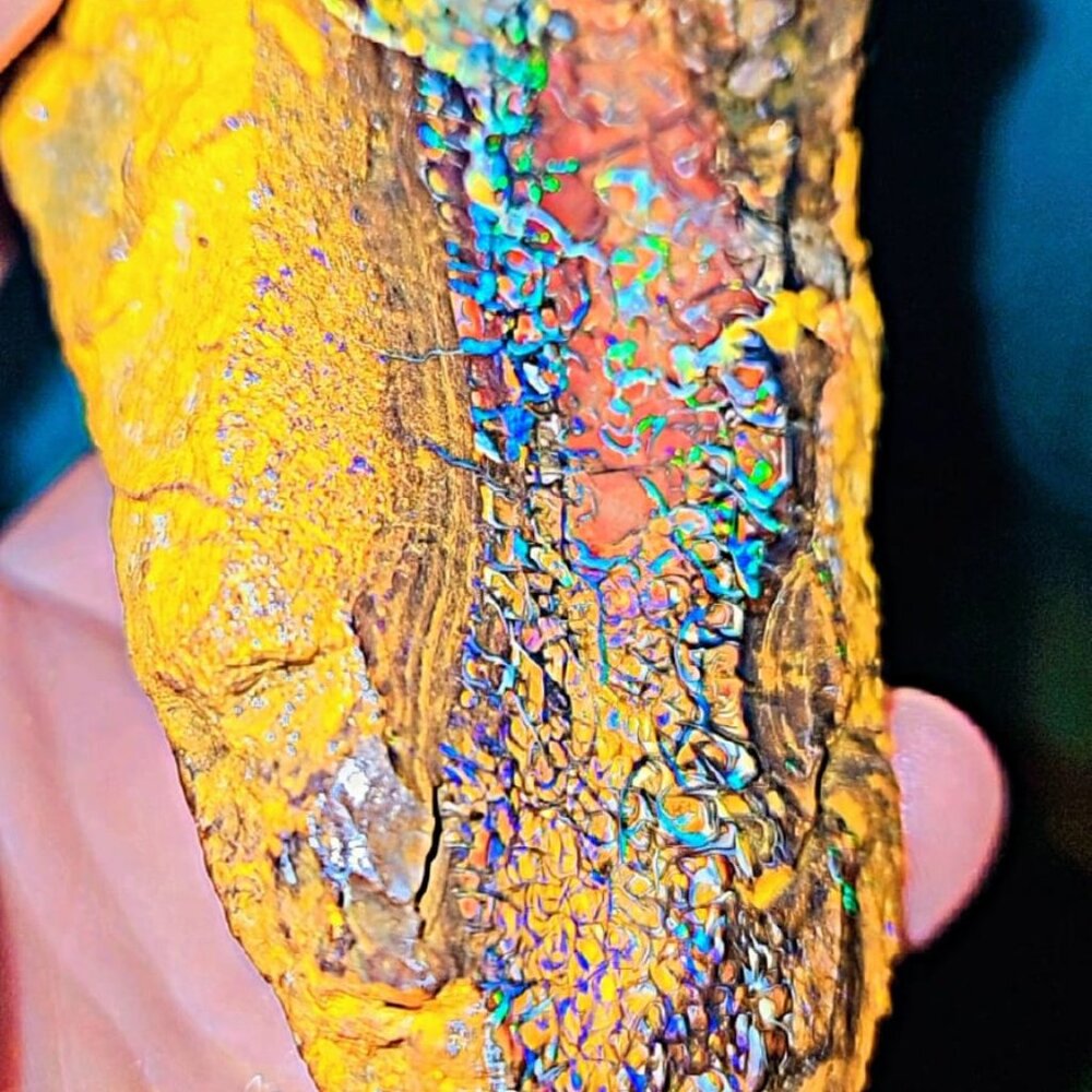 Boulder Opal Slab 2695 Ct: Natural Rough Loose Gemstone